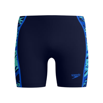 Navy - Front - Speedo Mens Hyperboom Splice Jammer Shorts