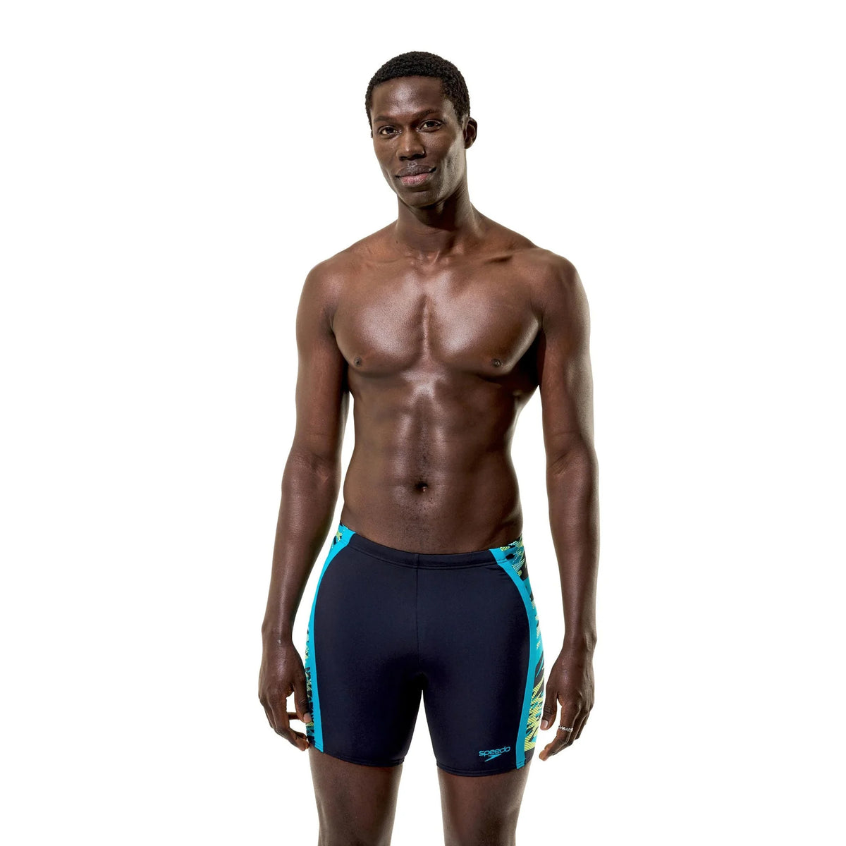 Blue - Front - Speedo Mens Hyperboom Splice Jammer Shorts