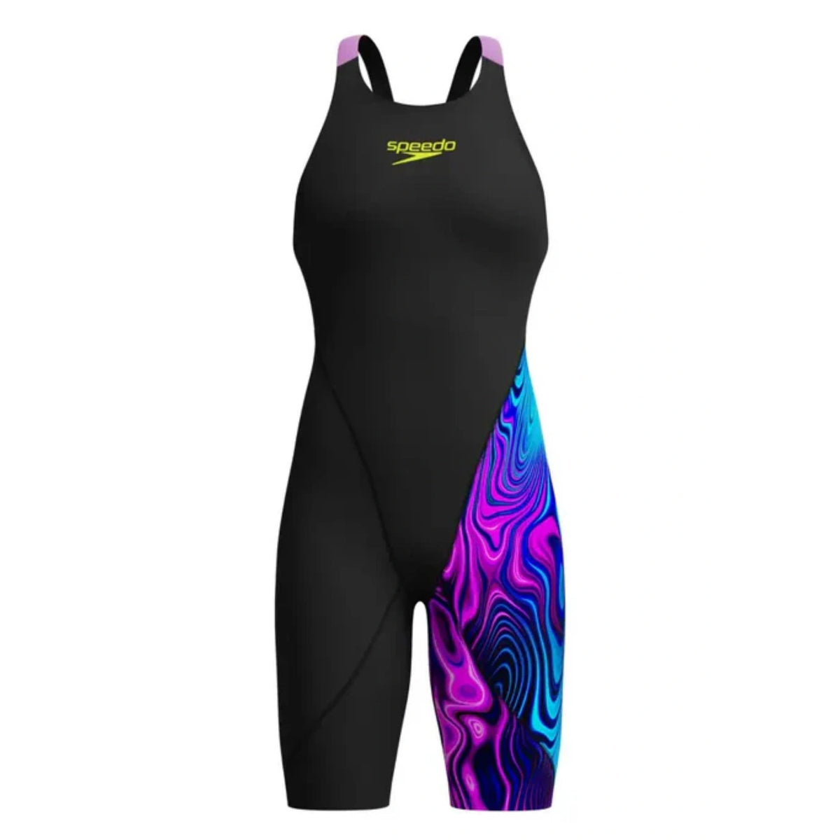Black - Front - Speedo Childrens-Kids Lzr Ignite One Piece Swimsuit