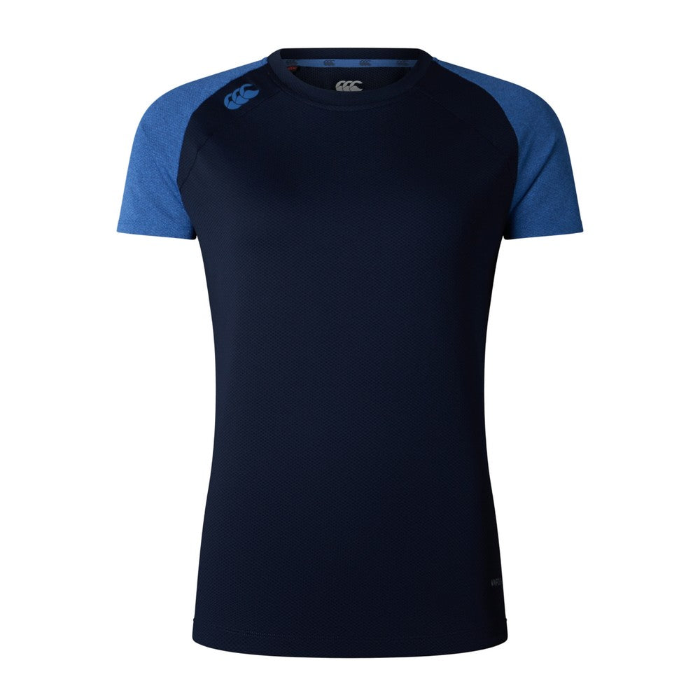 Navy-True Navy Marl - Front - Canterbury Womens-Ladies Elite Training T-Shirt