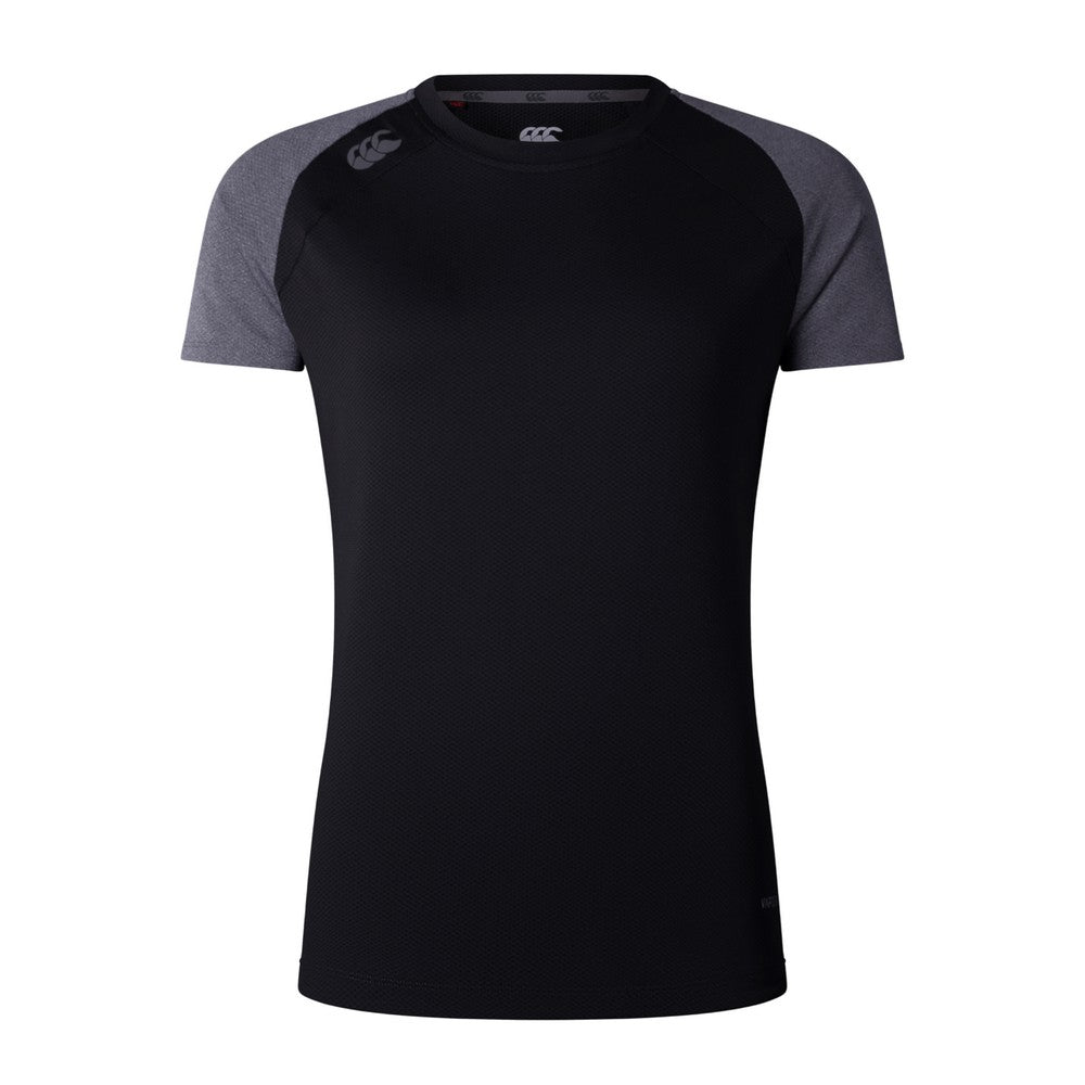 Black-Magnet Marl - Front - Canterbury Womens-Ladies Elite Training T-Shirt