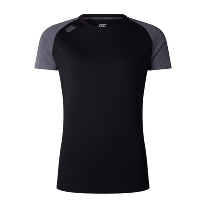 Black-Magnet Marl - Front - Canterbury Womens-Ladies Elite Training T-Shirt