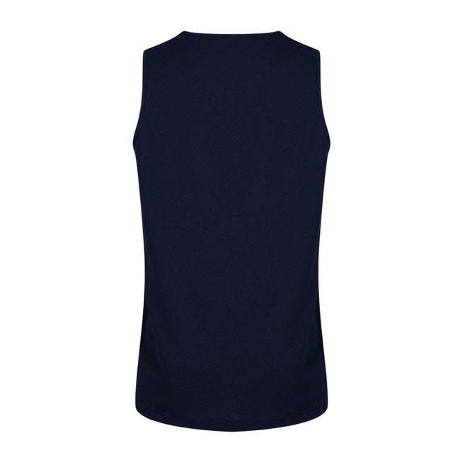 Navy - Back - Canterbury Mens Club Dry Tank Top