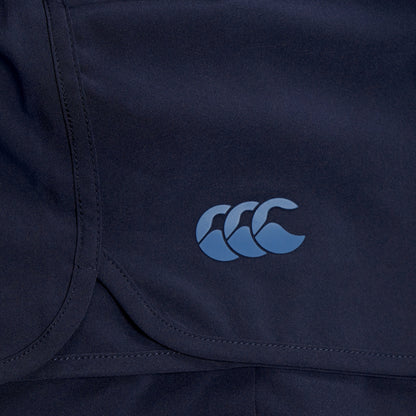 Navy - Side - Canterbury Womens-Ladies Elite Woven Shorts