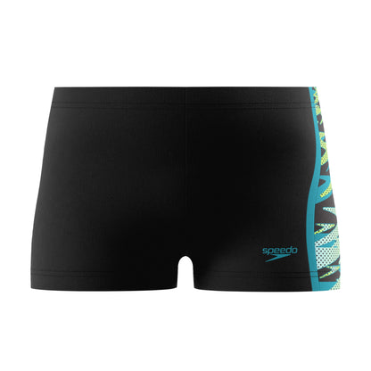 Black-Blue - Front - Speedo Boys Hyperboom Swim Shorts