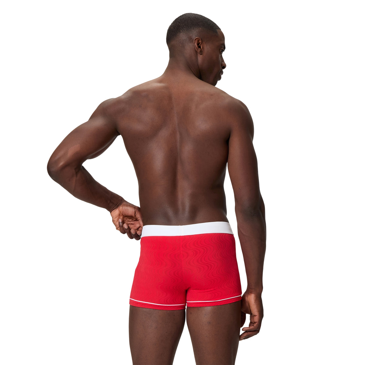 Red - Lifestyle - Speedo Mens Textured Swim Shorts
