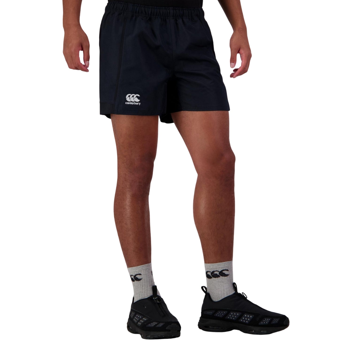 Black - Side - Canterbury Mens Advantage Rugby Shorts