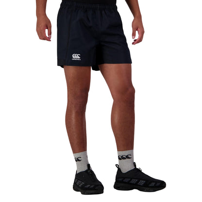 Black - Side - Canterbury Mens Advantage Rugby Shorts