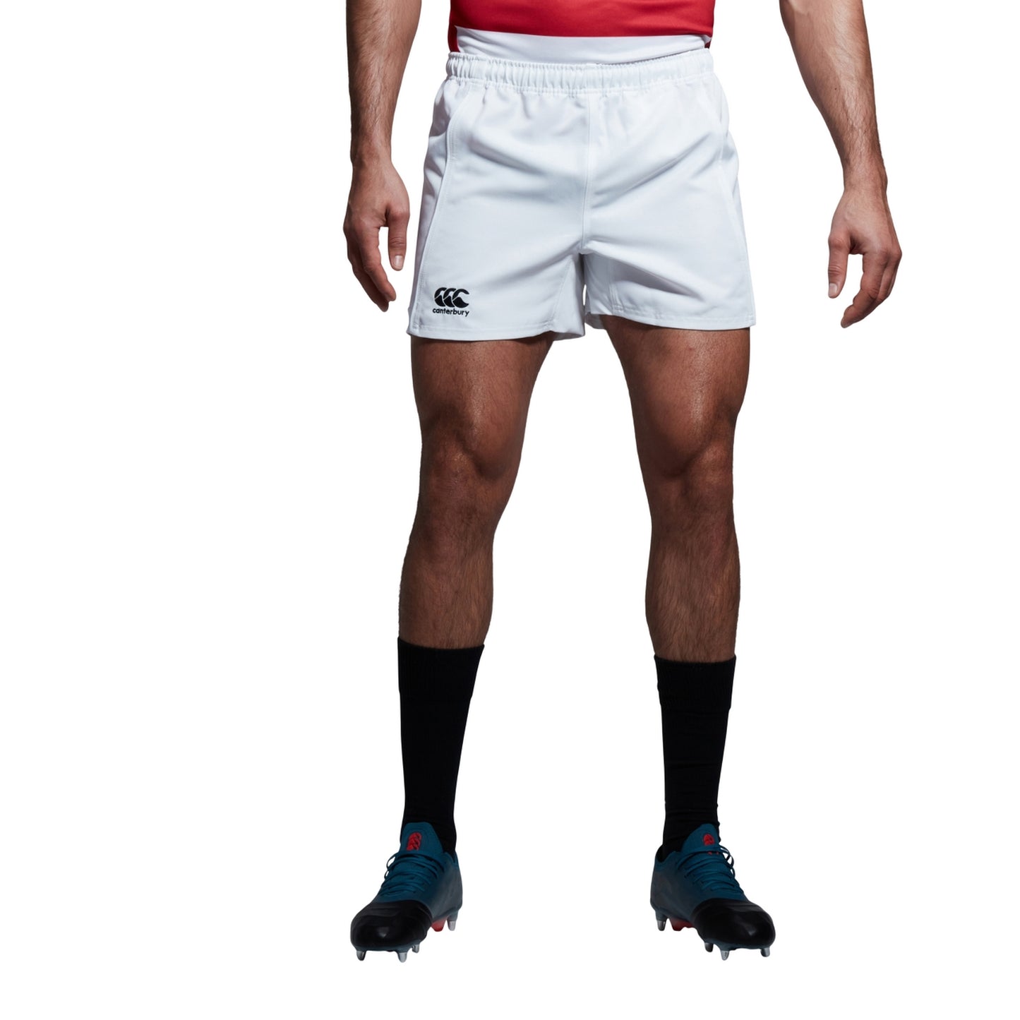 White - Side - Canterbury Mens Advantage Rugby Shorts