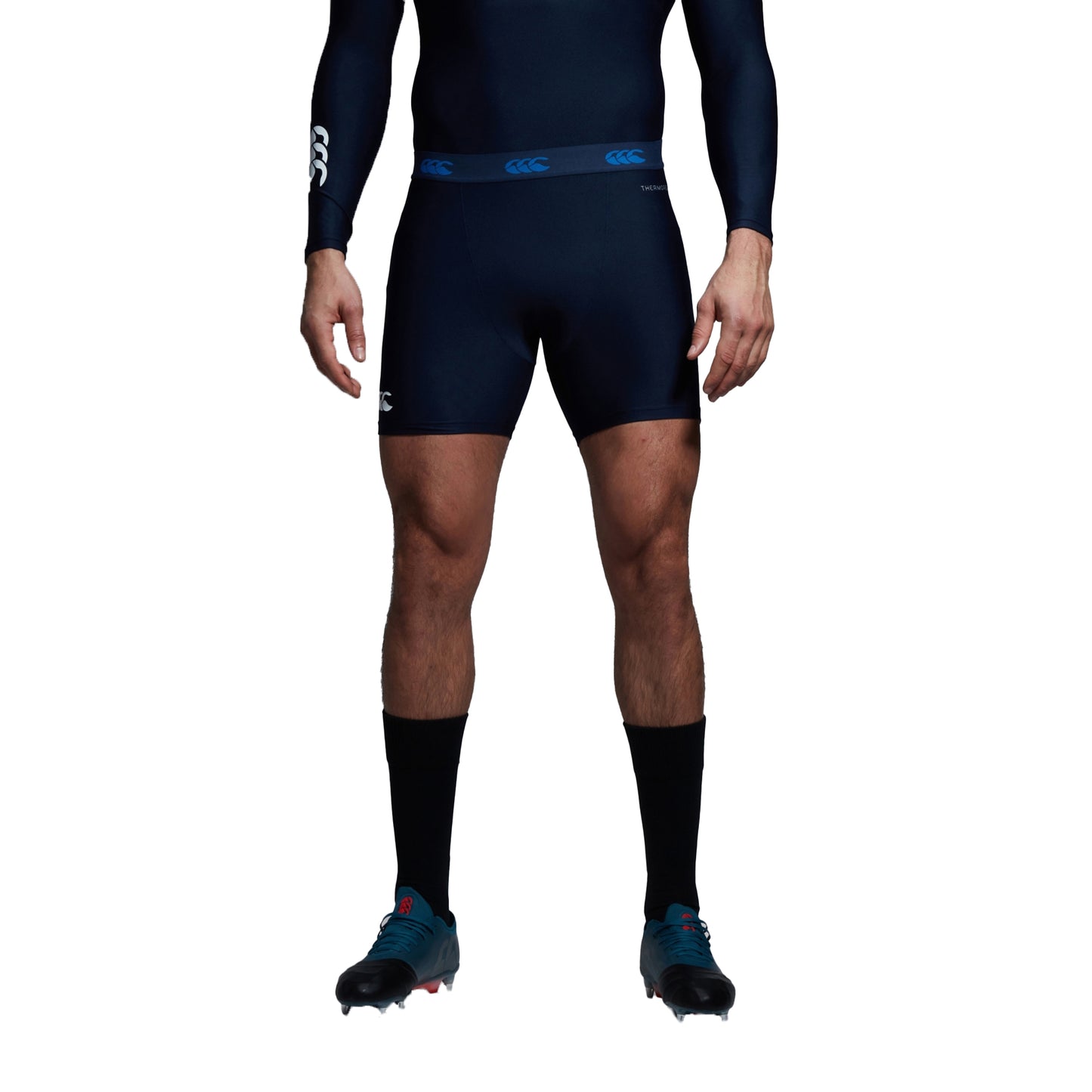 Navy - Lifestyle - Canterbury Mens Thermoreg Training Base Layer Shorts