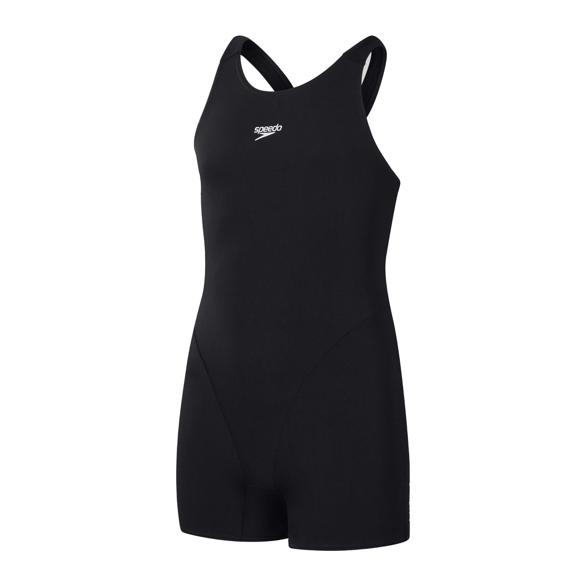 Black - Front - Speedo Girls Endurance+ Legsuit