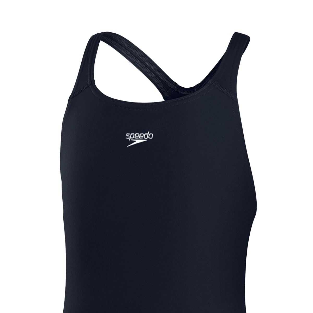 Navy - Side - Speedo Girls Medalist Endurance+ One Piece Swimsuit