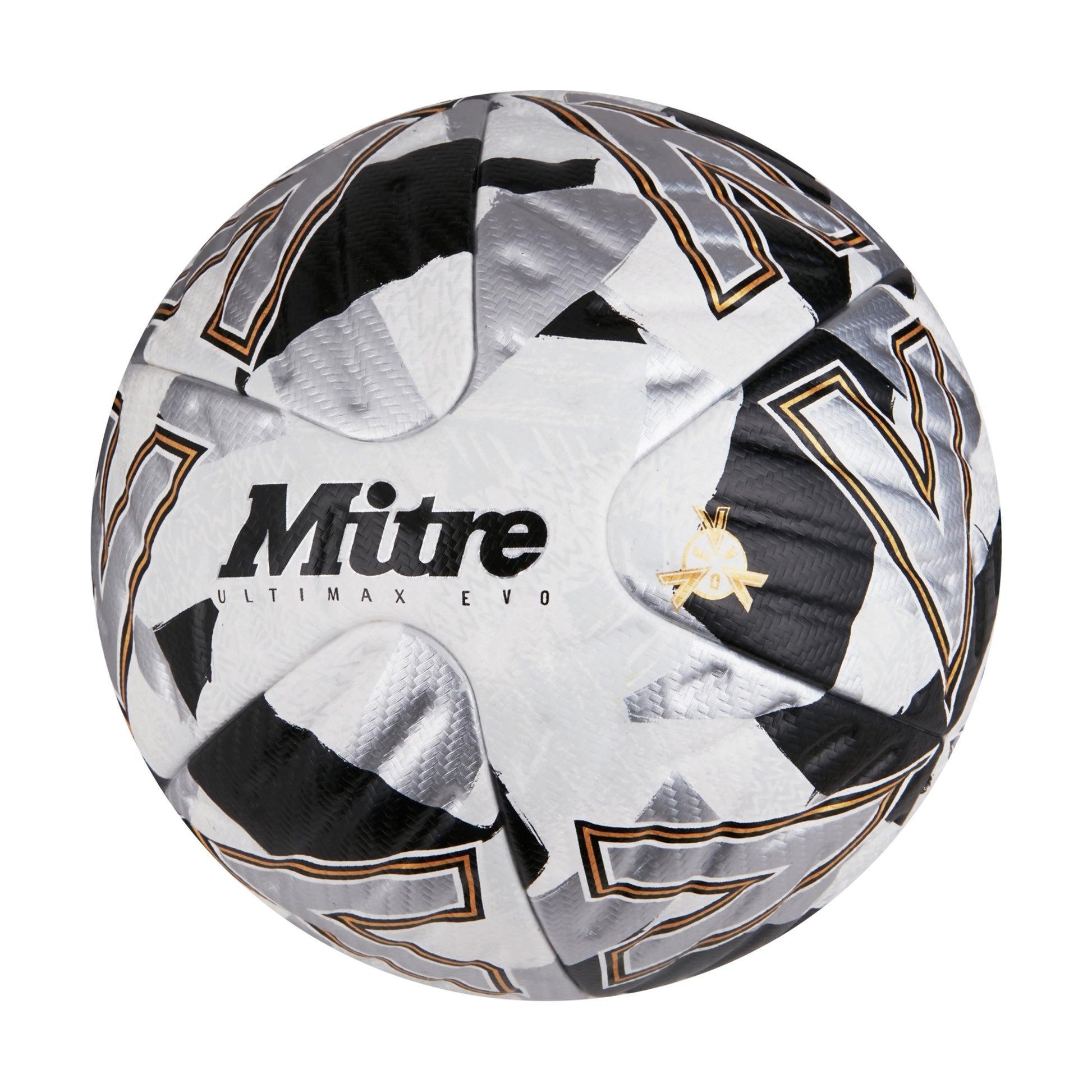 White-Silver-Black - Back - Mitre Ultimax Evo Football