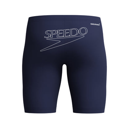 Navy - Back - Speedo Boys Logo Endurance+ Swim Shorts