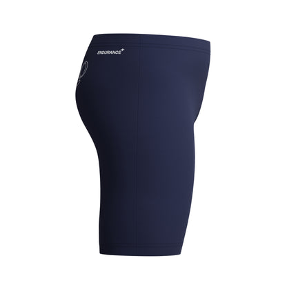 Navy - Side - Speedo Boys Logo Endurance+ Swim Shorts