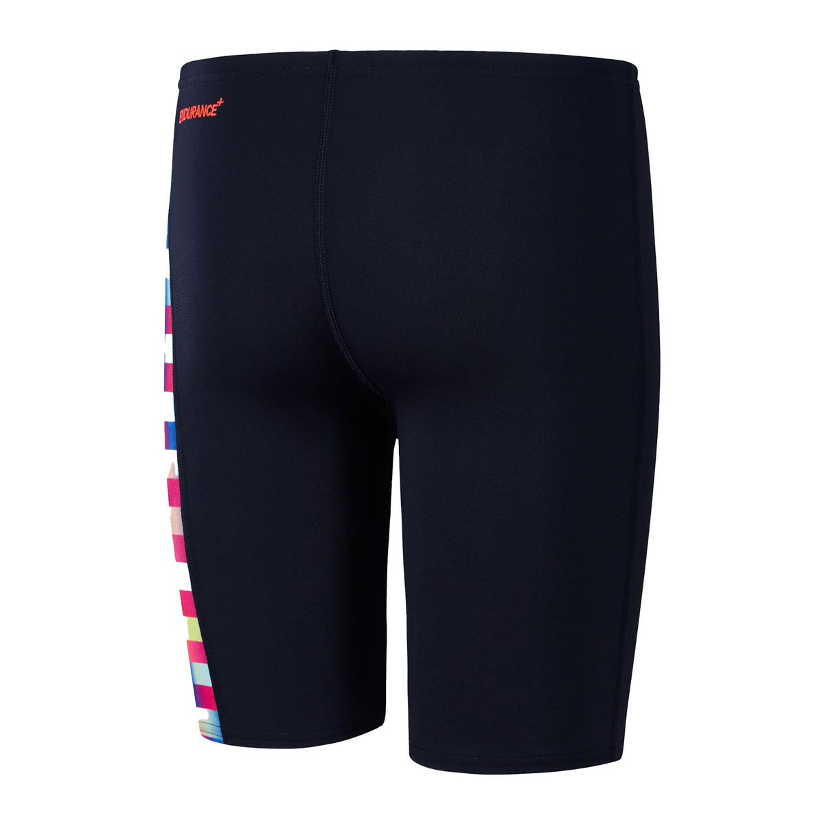 Navy-Red-White - Back - Speedo Boys Digital Jammer Shorts
