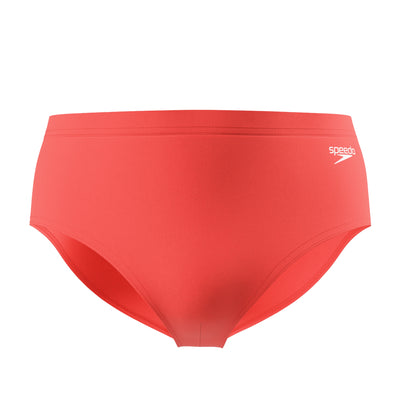 Pink - Front - Speedo Mens Solid Swim Briefs