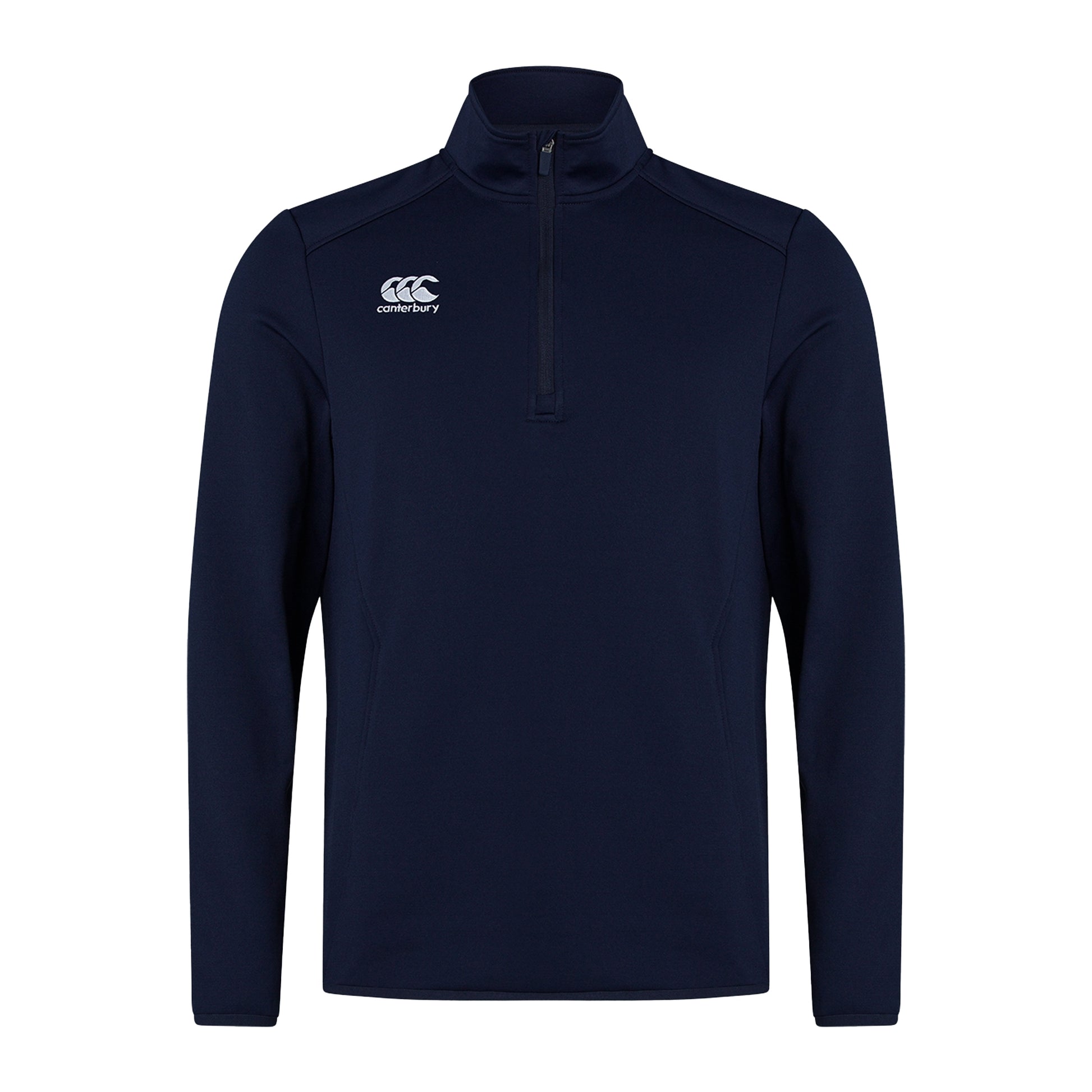 Navy - Front - Canterbury Mens Club Quarter Zip Training Midlayer