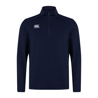 Navy - Front - Canterbury Mens Club Quarter Zip Training Midlayer