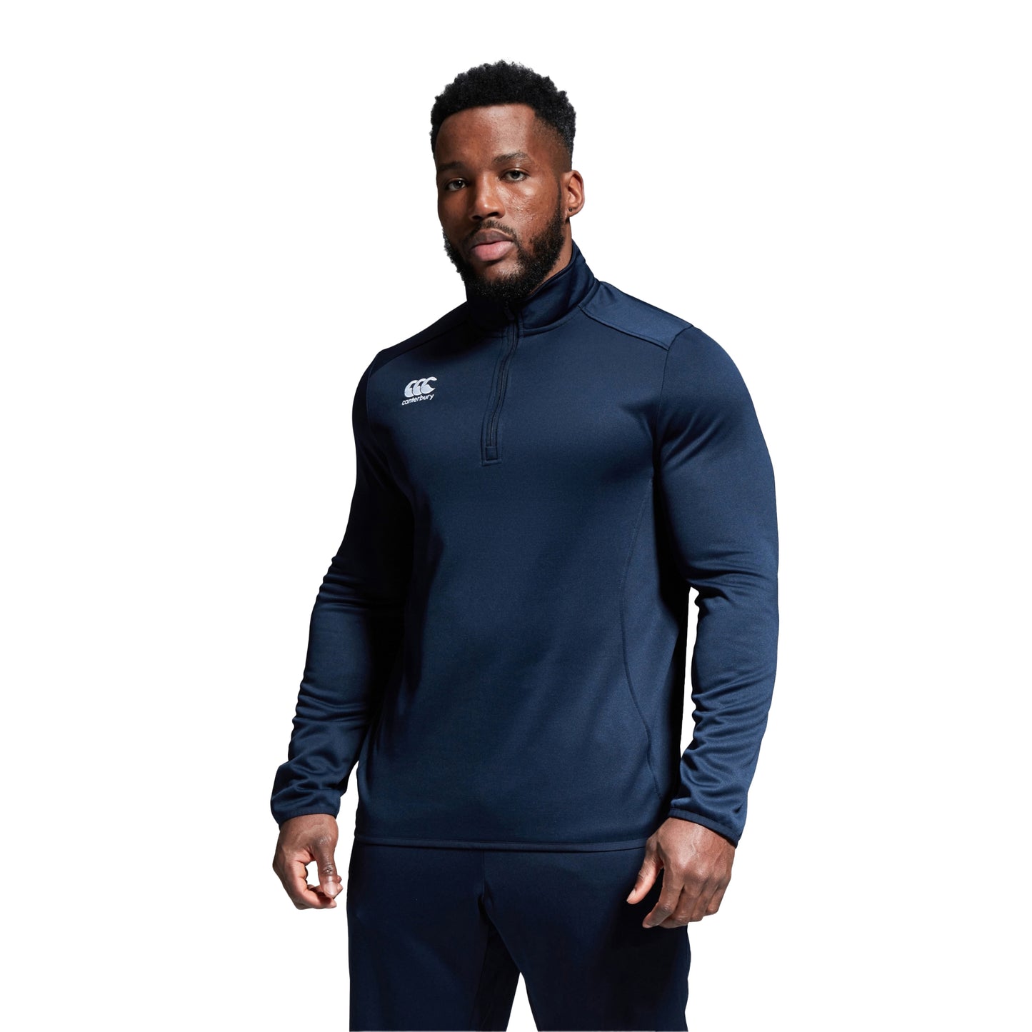Navy - Lifestyle - Canterbury Mens Club Quarter Zip Training Midlayer