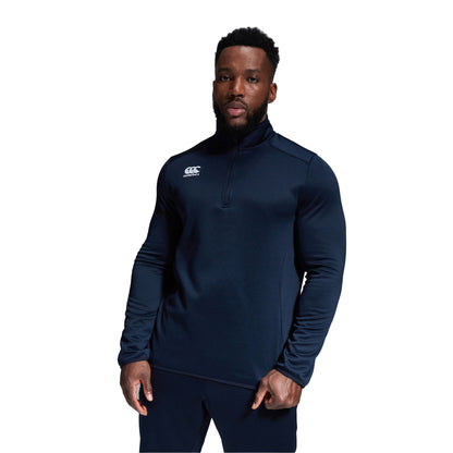 Navy - Pack Shot - Canterbury Mens Club Quarter Zip Training Midlayer