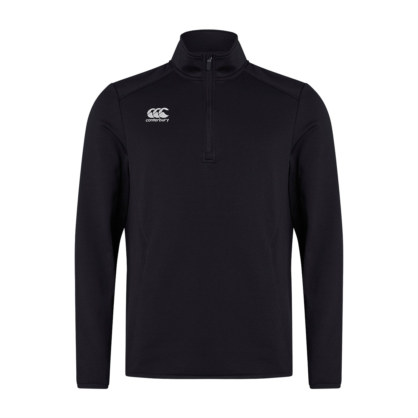 Black - Front - Canterbury Mens Club Quarter Zip Training Midlayer
