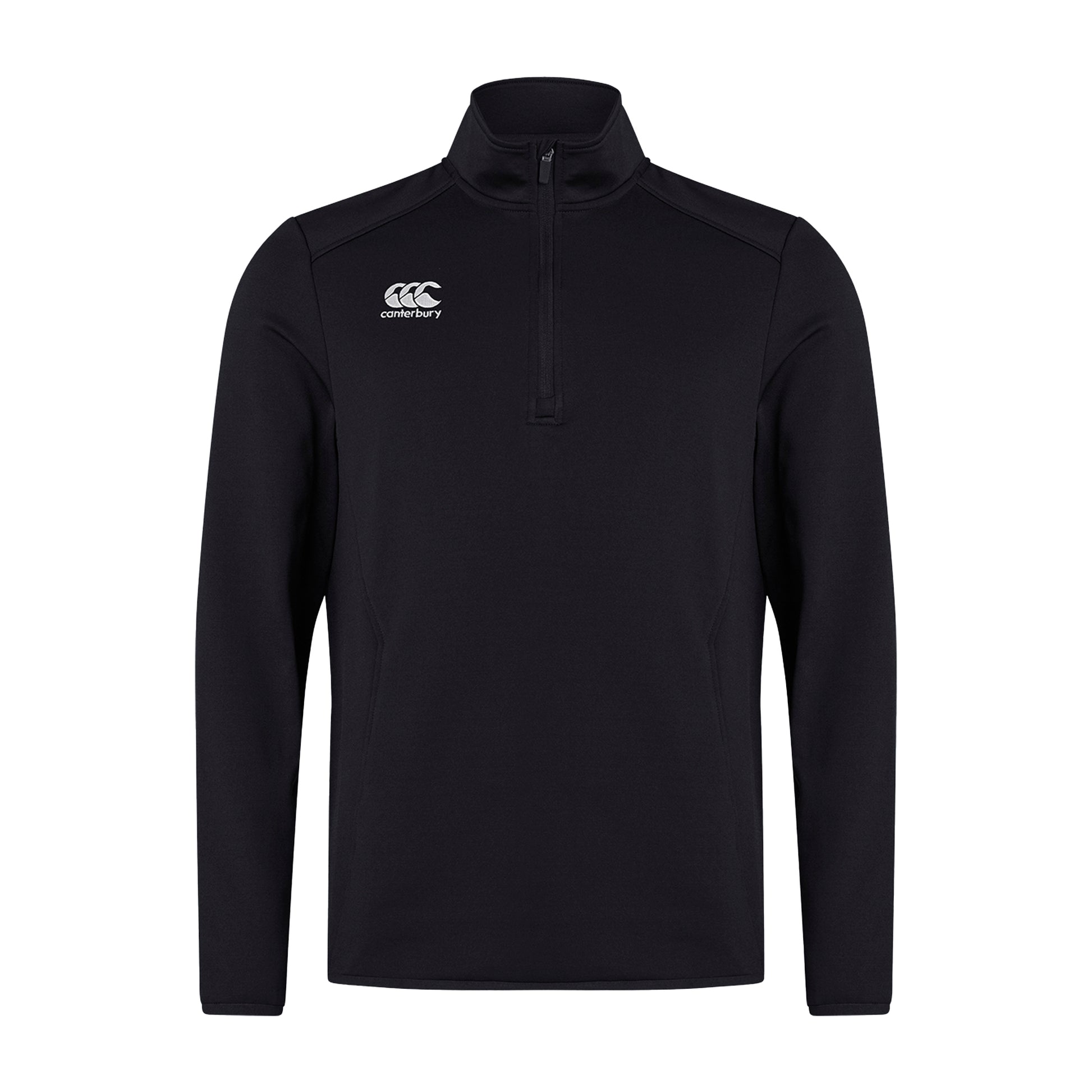 Black - Front - Canterbury Mens Club Quarter Zip Training Midlayer