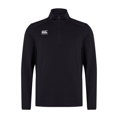 Black - Front - Canterbury Mens Club Quarter Zip Training Midlayer