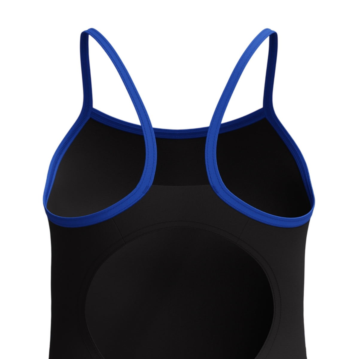 Black - Lifestyle - Speedo Girls Placement Thin Strap One Piece Swimsuit