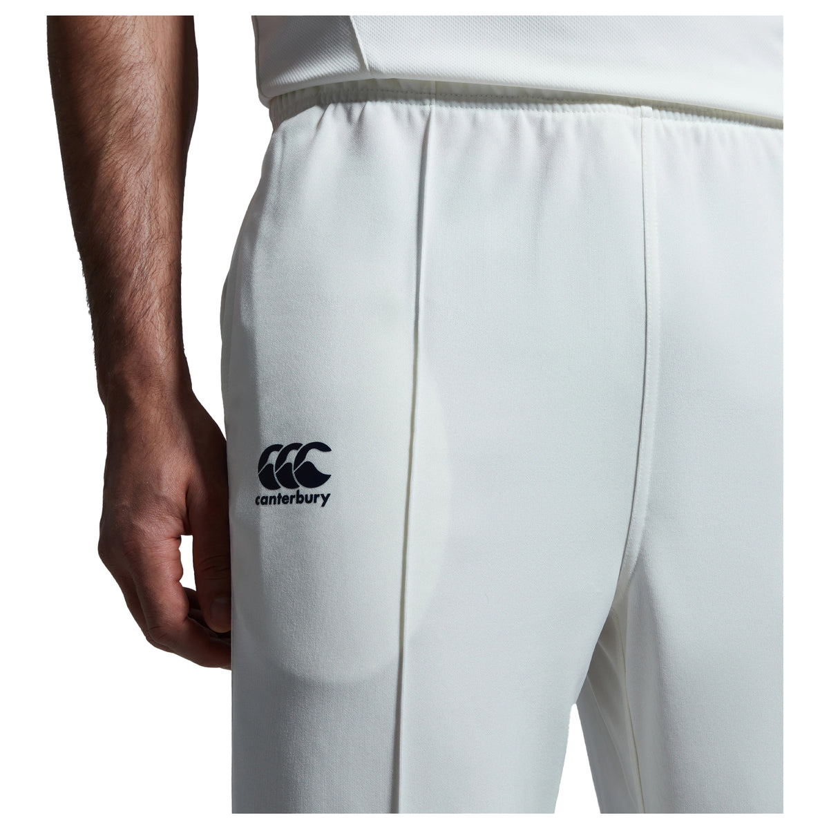 Cream - Side - Canterbury Mens Cricket Jogging Bottoms