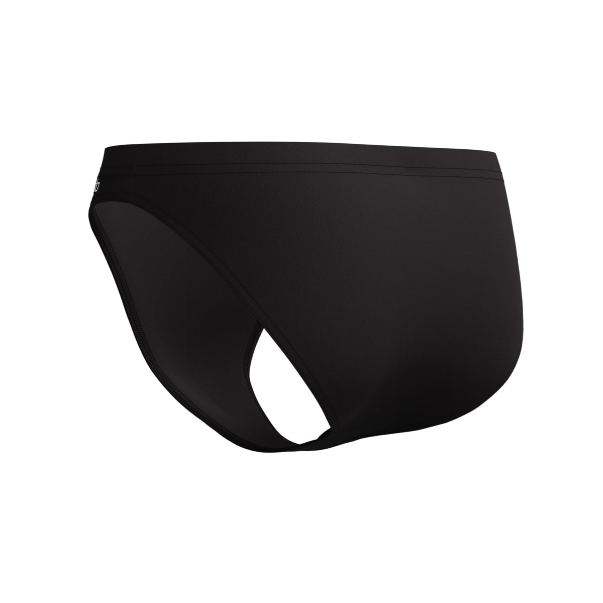 Black - Pack Shot - Speedo Mens Solid Swim Briefs