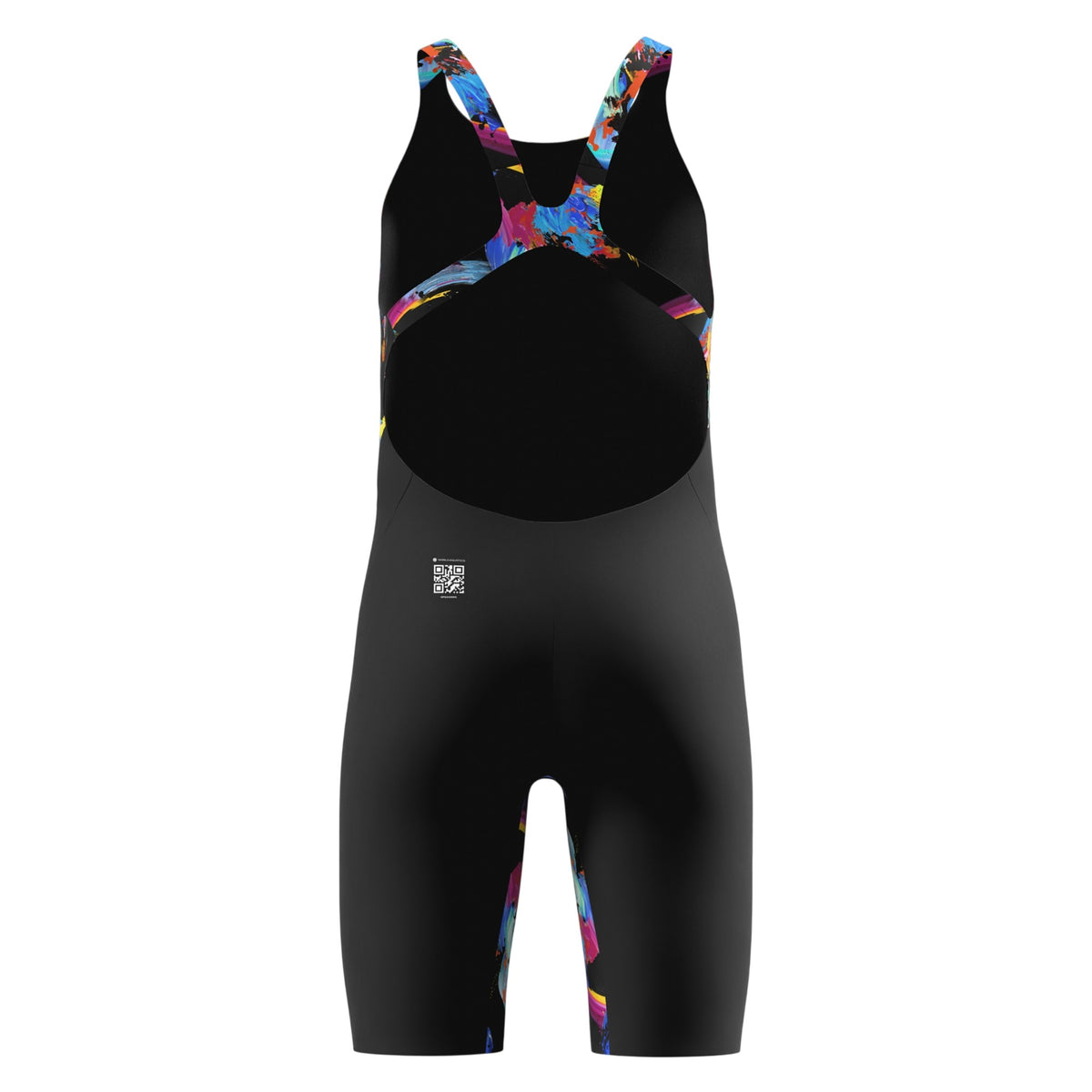Black - Back - Speedo Girls Endurance+ Max Open Back Legsuit