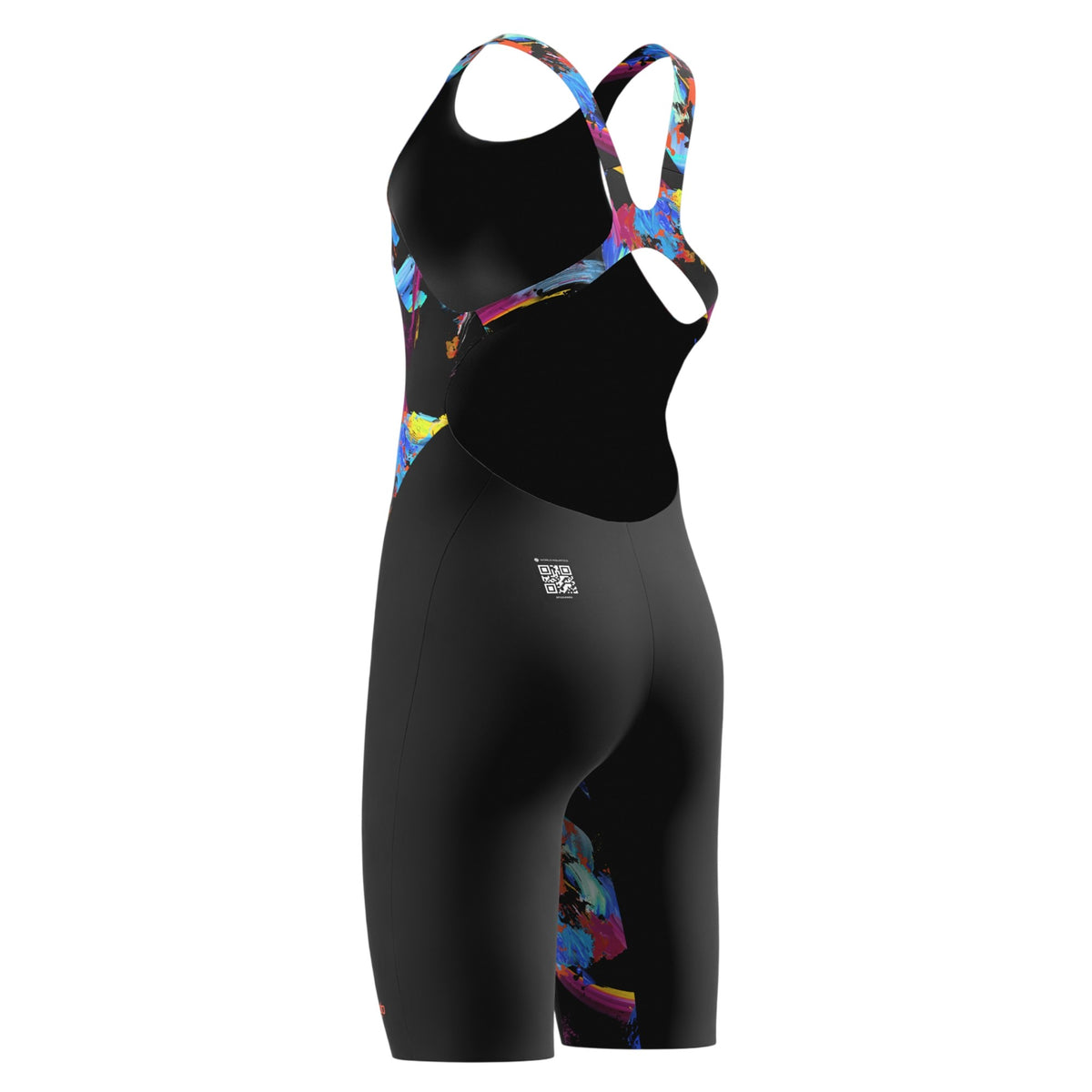 Black - Side - Speedo Girls Endurance+ Max Open Back Legsuit
