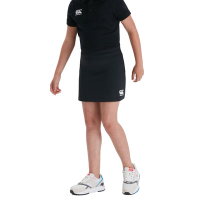 Black - Side - Canterbury Girls Plain Skort