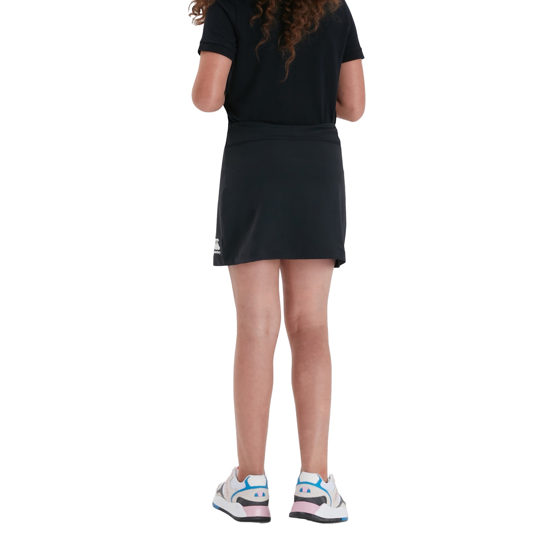 Black - Lifestyle - Canterbury Girls Plain Skort