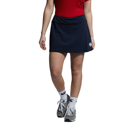 Navy - Side - Canterbury Womens-Ladies Club Plain Skort