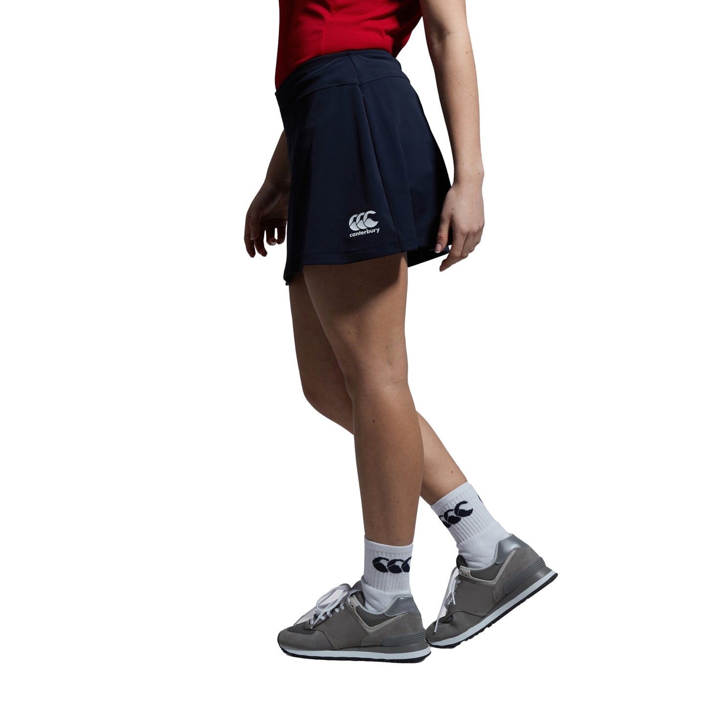 Navy - Lifestyle - Canterbury Womens-Ladies Club Plain Skort