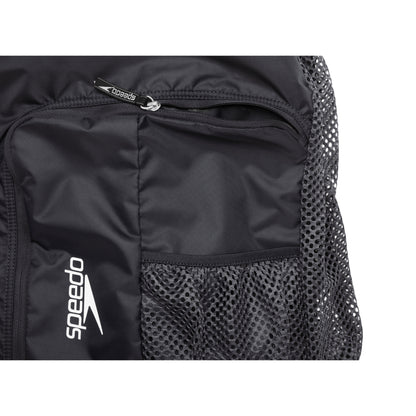 Black - Side - Speedo Mesh Ventilated Swim Bag
