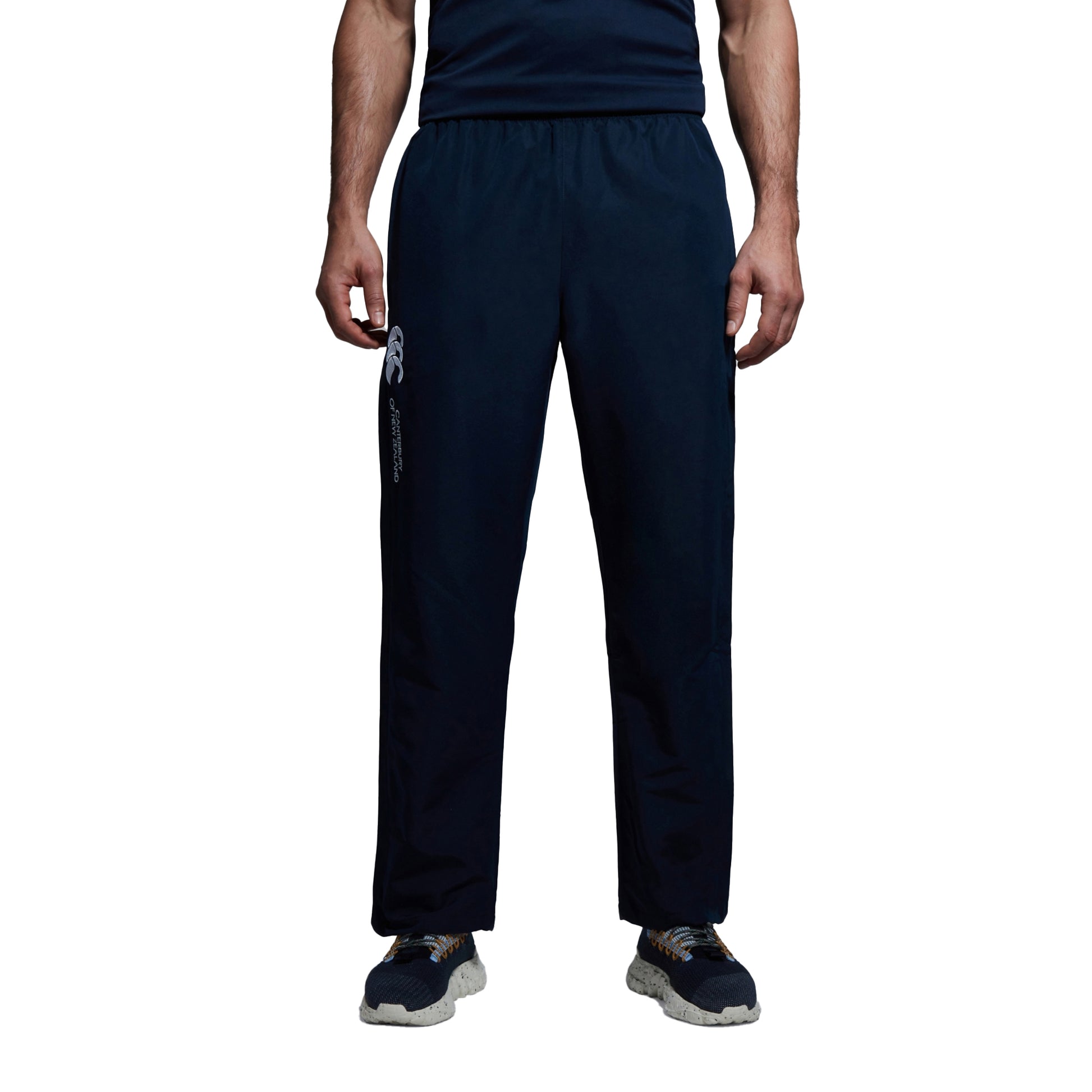 Navy - Side - Canterbury Mens Stadium Open Hem Tracksuit Bottoms