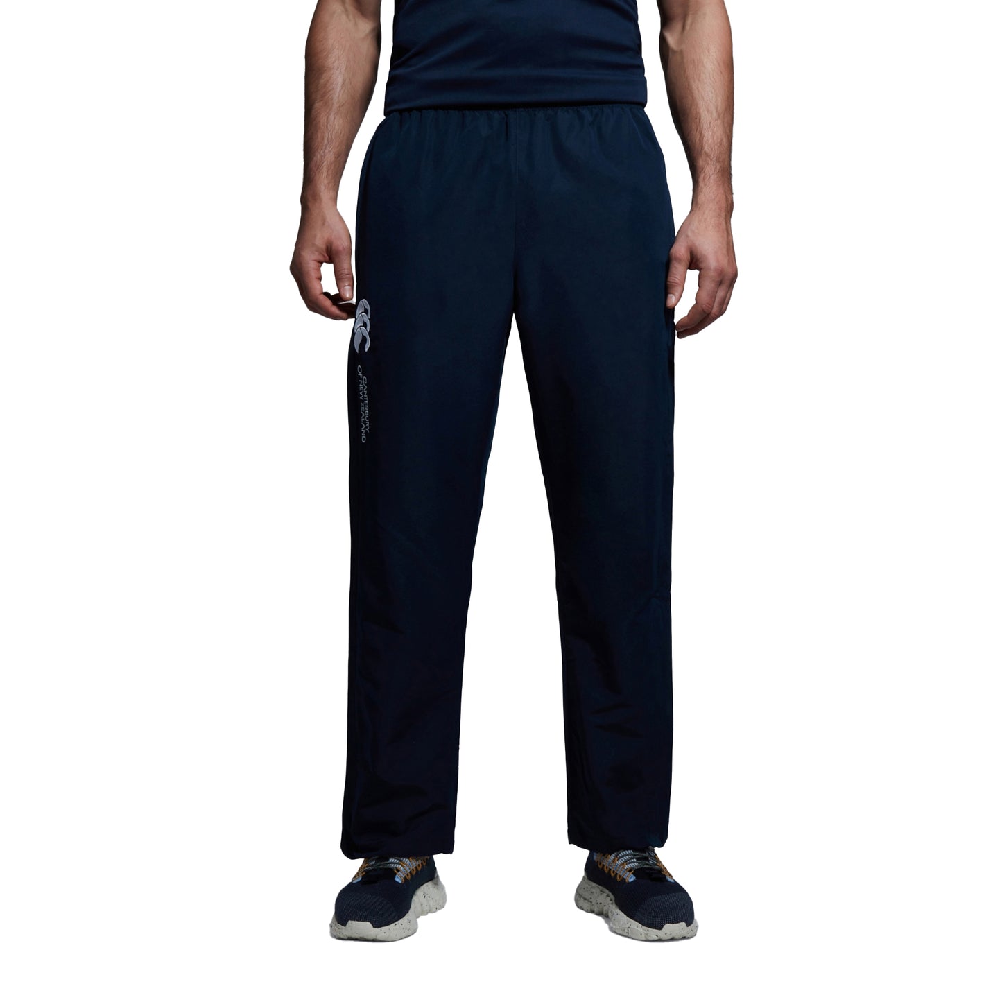 Navy - Side - Canterbury Mens Stadium Open Hem Tracksuit Bottoms