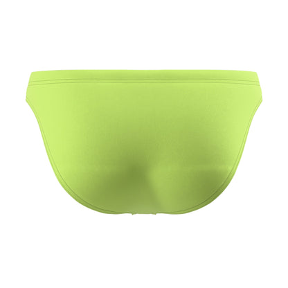 Citrus Green - Back - Speedo Mens Endurance+ Thin Strap Swim Briefs