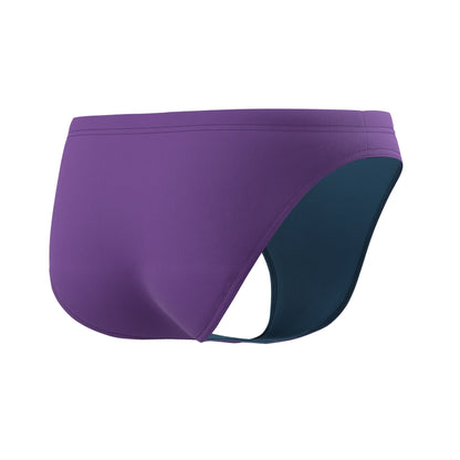Grape - Pack Shot - Speedo Mens Endurance+ Thin Strap Swim Briefs