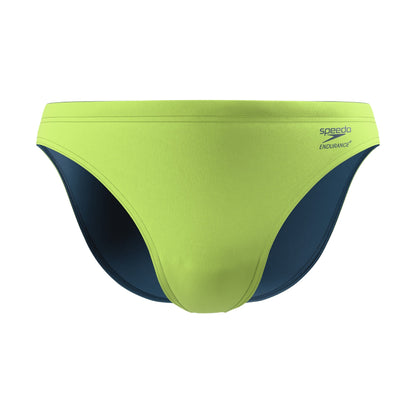Citrus Green - Front - Speedo Mens Endurance+ Thin Strap Swim Briefs