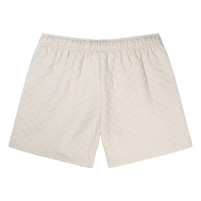 Oatmeal Marl - Back - Canterbury Womens-Ladies Scene-Set Knitted Shorts