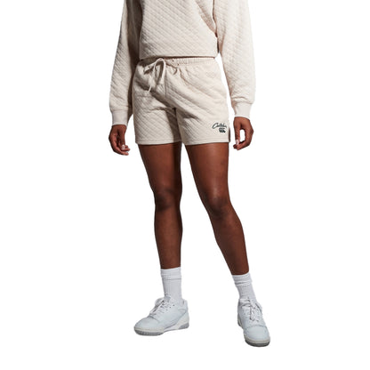 Oatmeal Marl - Lifestyle - Canterbury Womens-Ladies Scene-Set Knitted Shorts