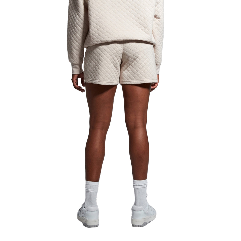 Oatmeal Marl - Pack Shot - Canterbury Womens-Ladies Scene-Set Knitted Shorts