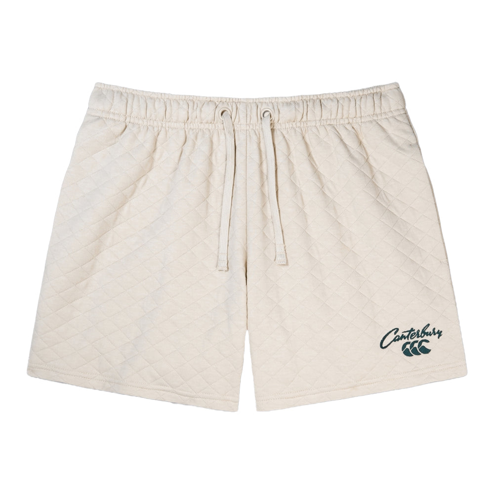Oatmeal Marl - Front - Canterbury Womens-Ladies Scene-Set Knitted Shorts