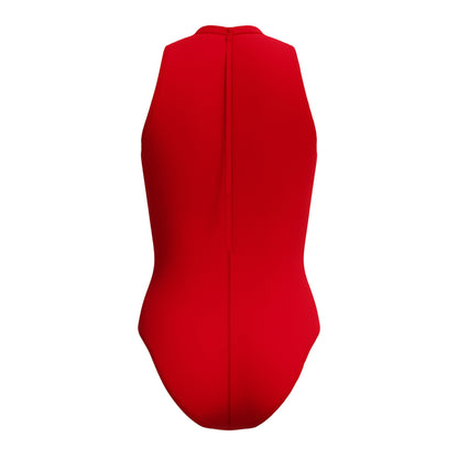 Red - Back - Speedo Womens-Ladies Hydrasuit Endurance+ One Piece Swimsuit