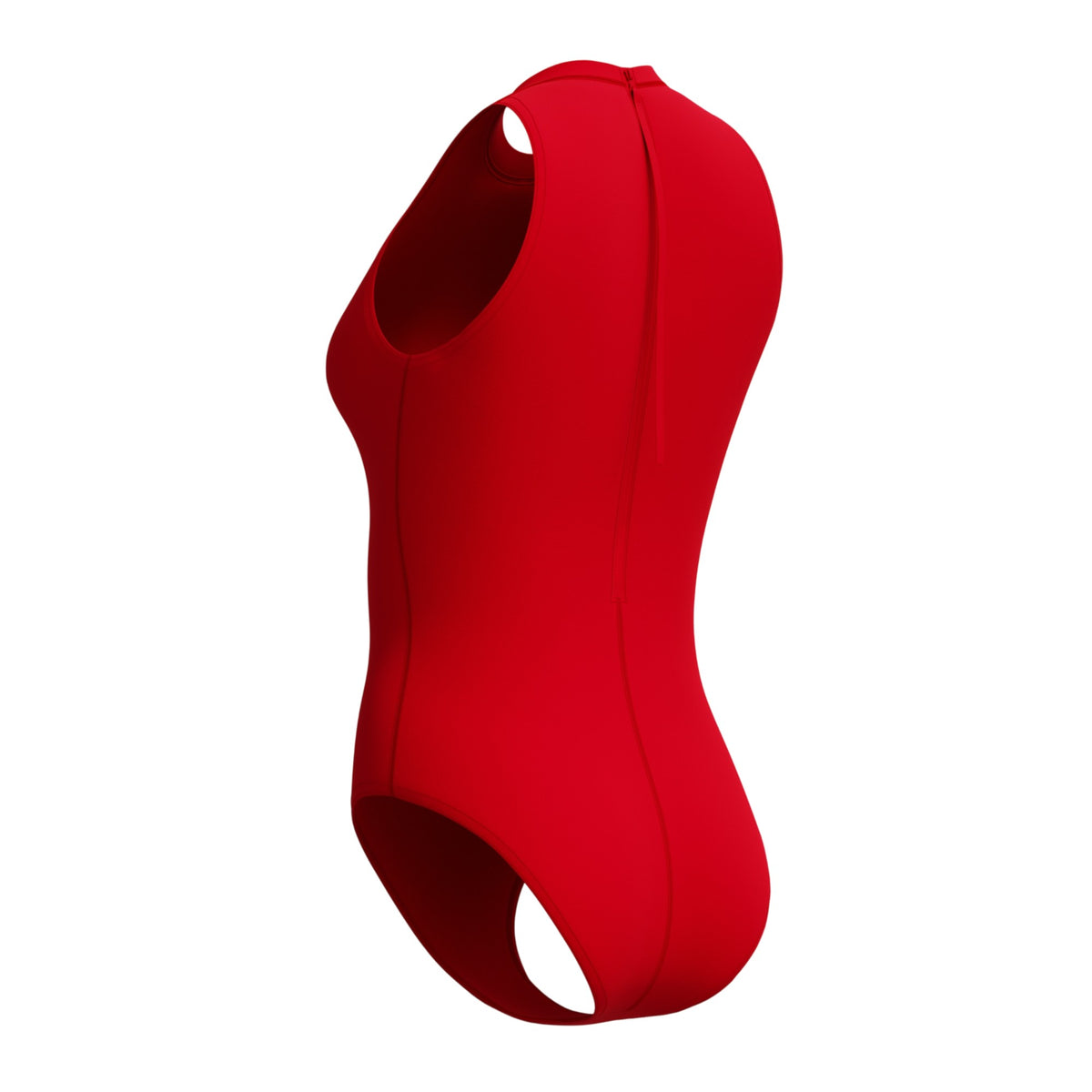 Red - Side - Speedo Womens-Ladies Hydrasuit Endurance+ One Piece Swimsuit