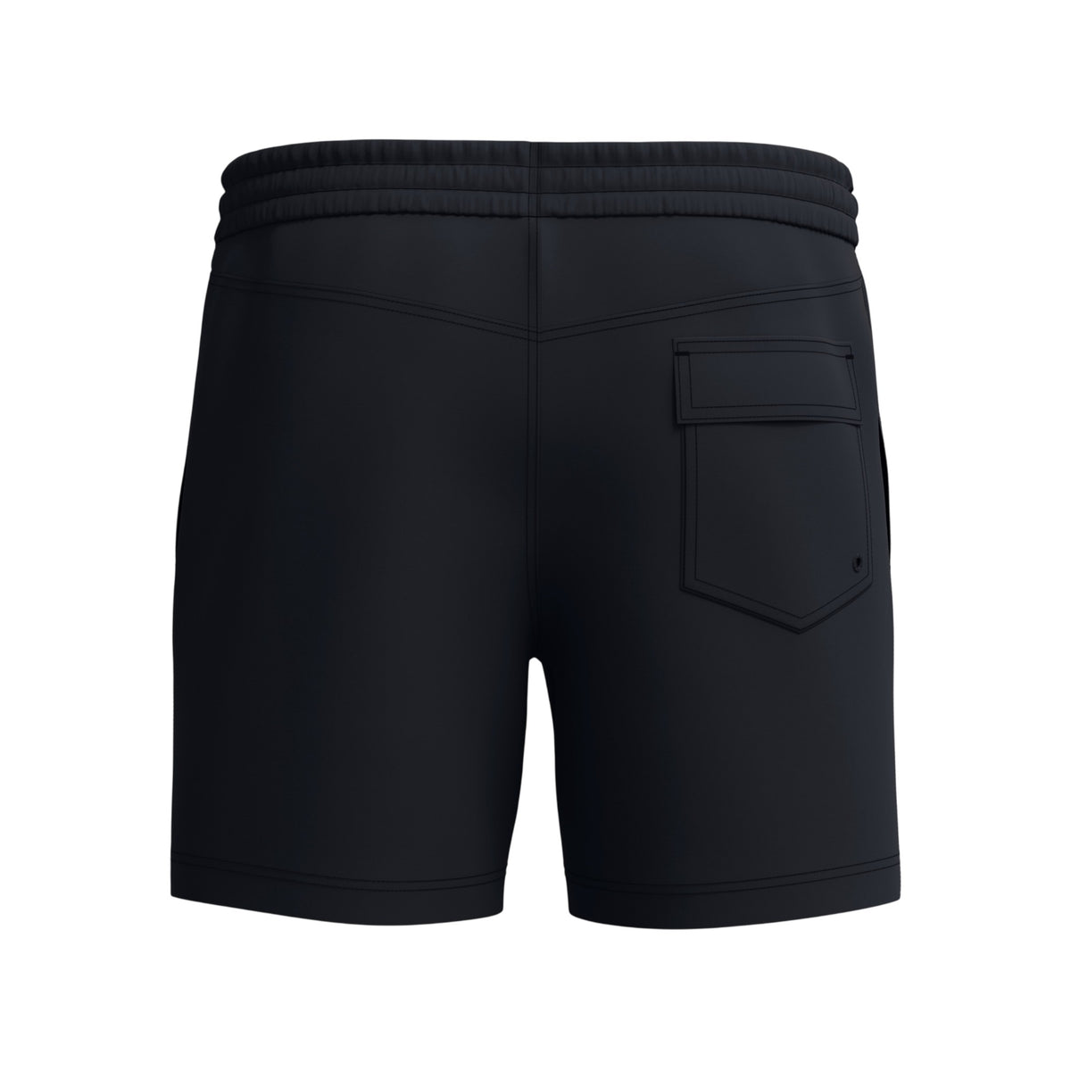 Black - Back - Speedo Mens Medley Logo Swim Shorts